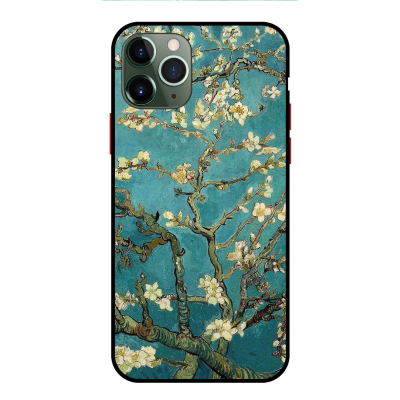 Husa IPhone 14 Pro, Protectie AntiShock, Van Gogh - Almond Blossom